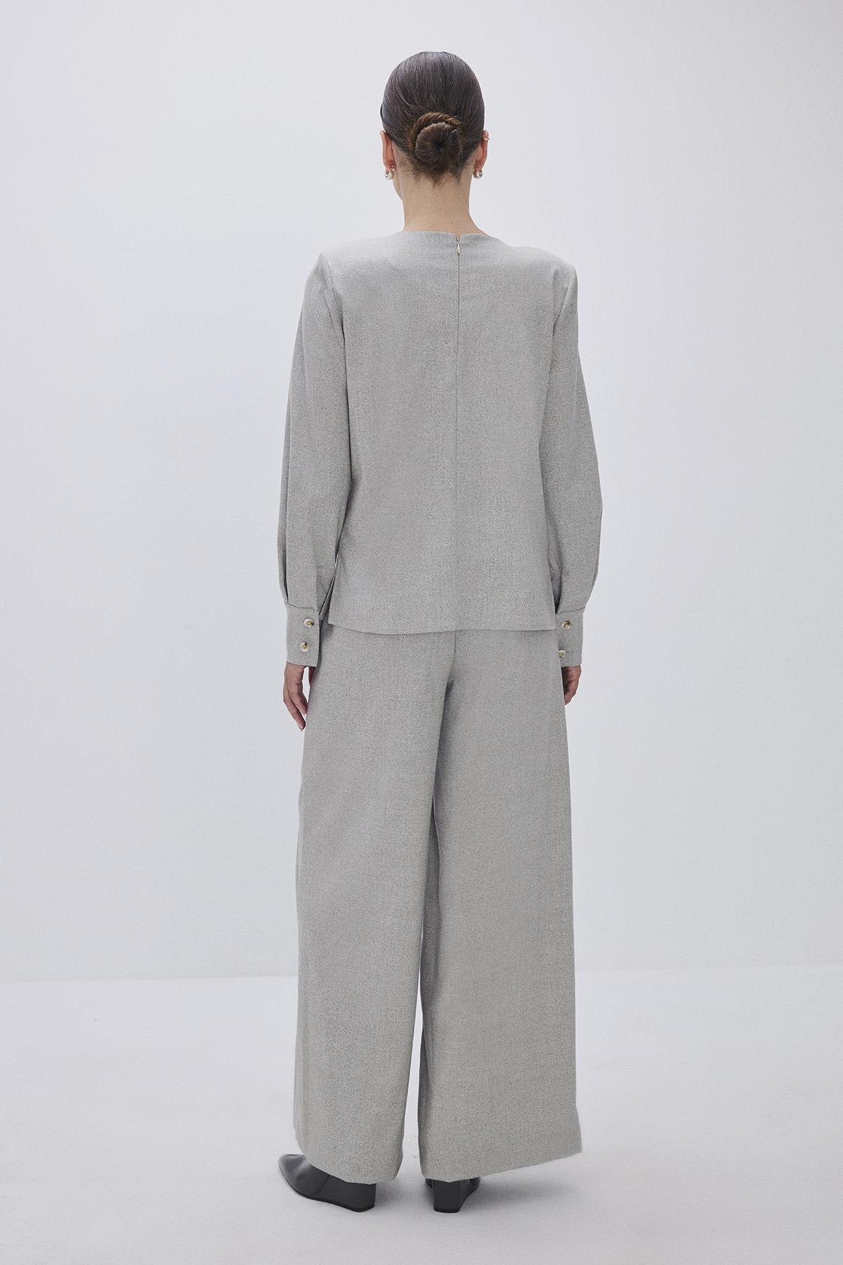 Shawl Lapel Tailored Set Taupe