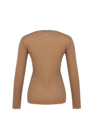 BASİC UZUN KOLLU TOP CAMEL