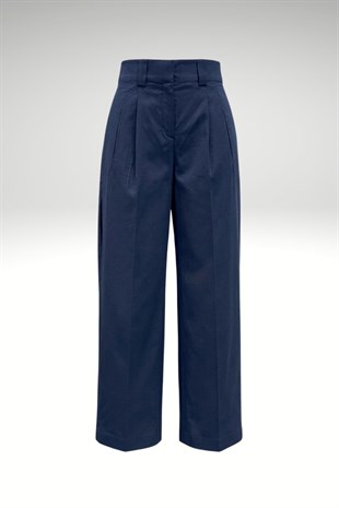 DETAYLI PANTOLON LACİVERT