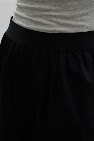 KALIN BANTLI SPOR PANTOLON SİYAH