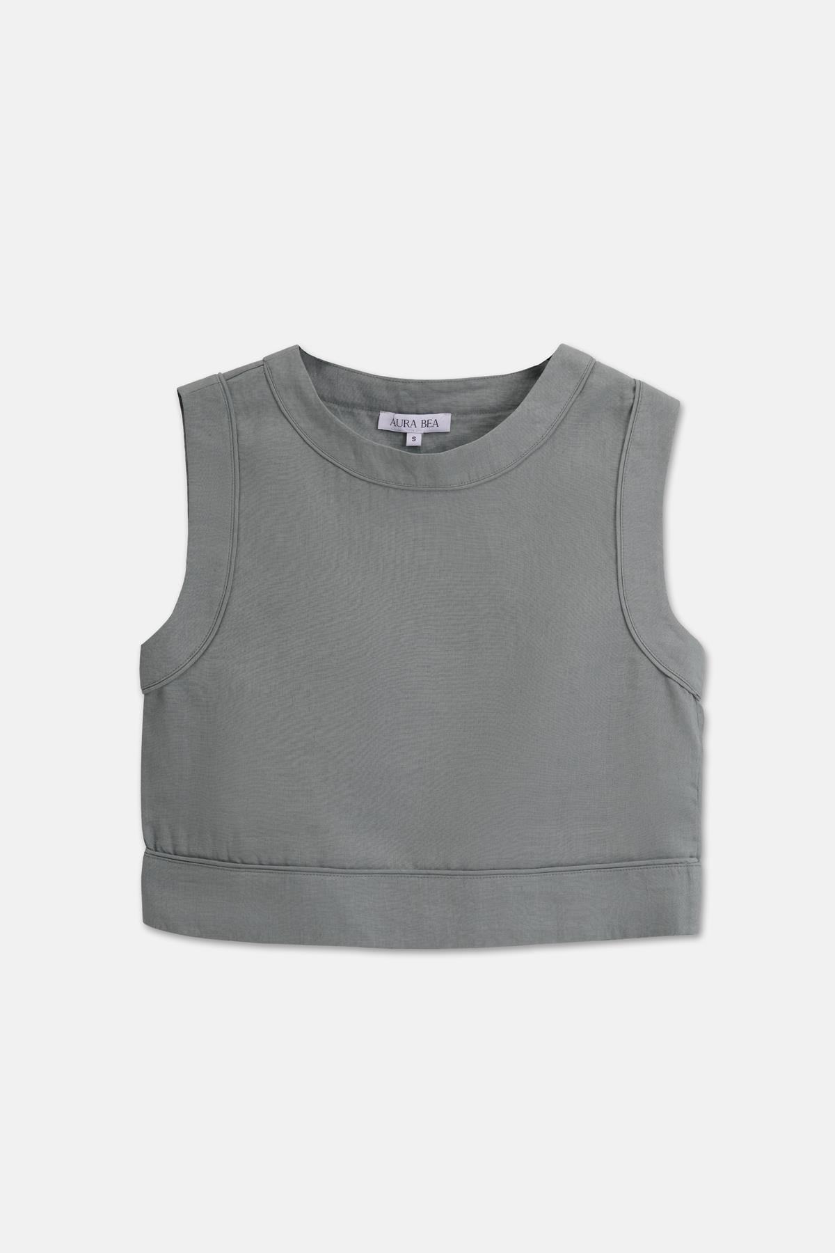 %100 KETEN BİYELİ CROP HAKİ