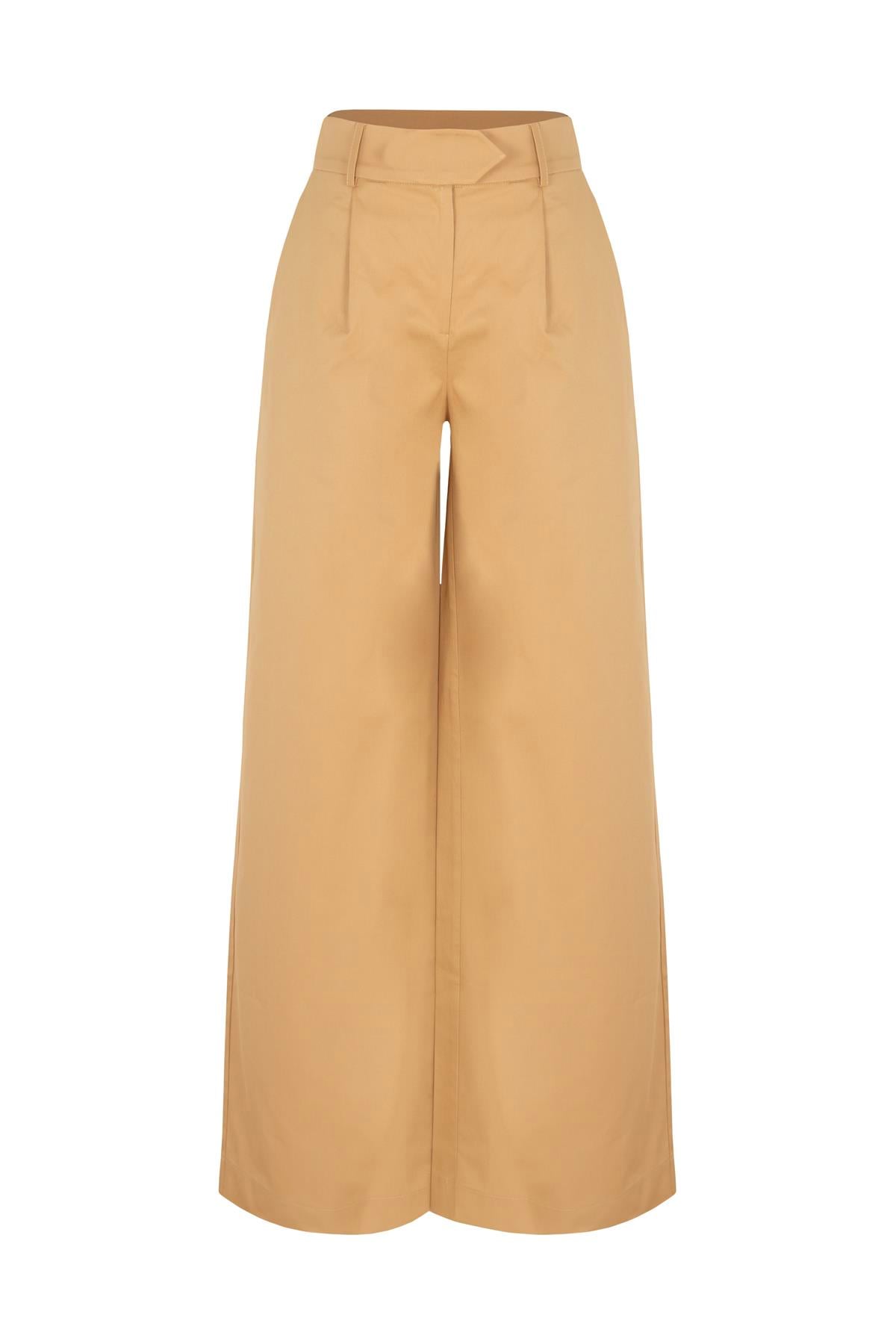 PİLELİ PANTOLON CAMEL