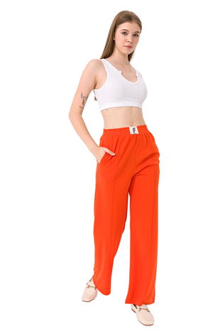 Kadın Orange Önü Çimalı Armalı Pantolon