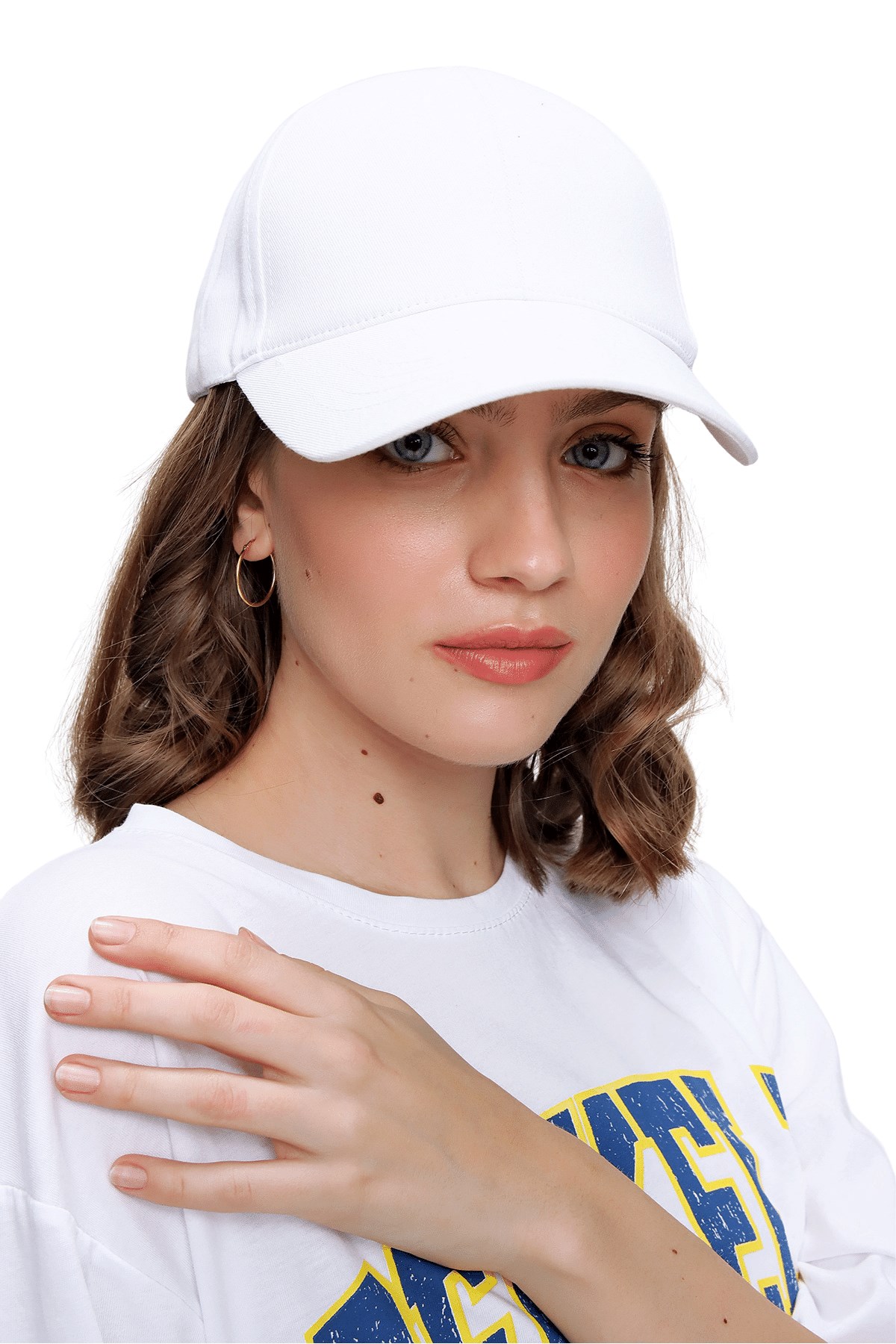 Kadın Beyaz Spor Şapka I Butik Buruç'ta