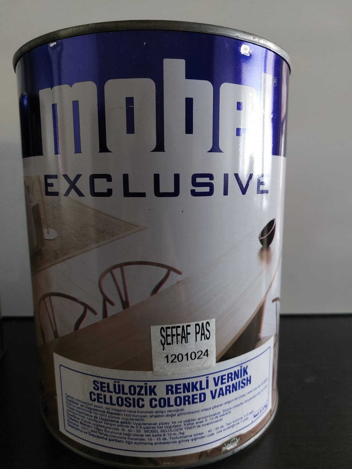 Ahşap BoyalarıMobel Renkli Vernik 1GL