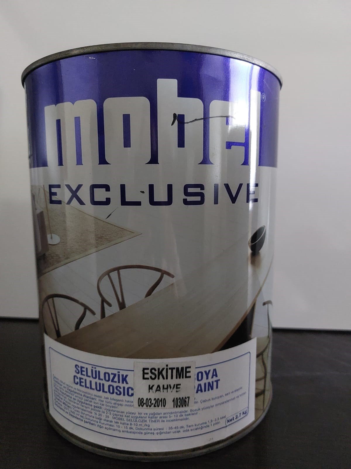 Ahşap BoyalarıMobel Selülozik Boya Eskitme Kahve