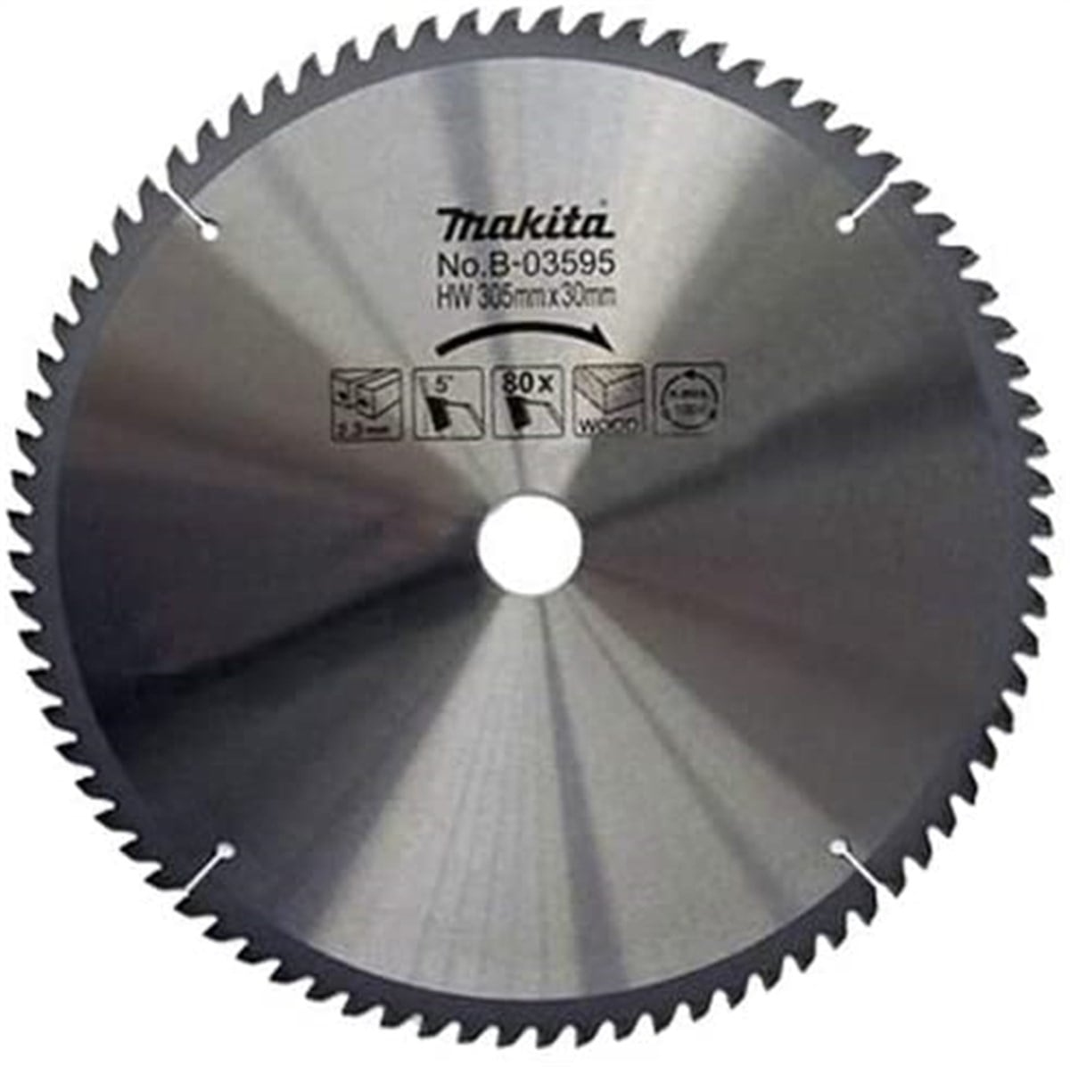 Ahşap Doğrama AksesuarlarıMakita Testere Daire Ahşap 80 Diş 305MM