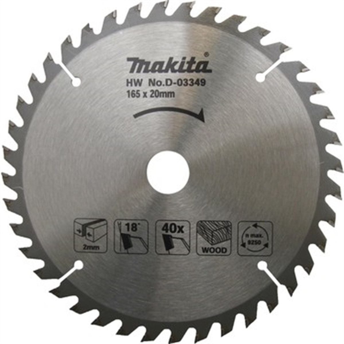 Ahşap Doğrama AksesuarlarıMakita Testere Daire Ahşap 40Diş 165MM