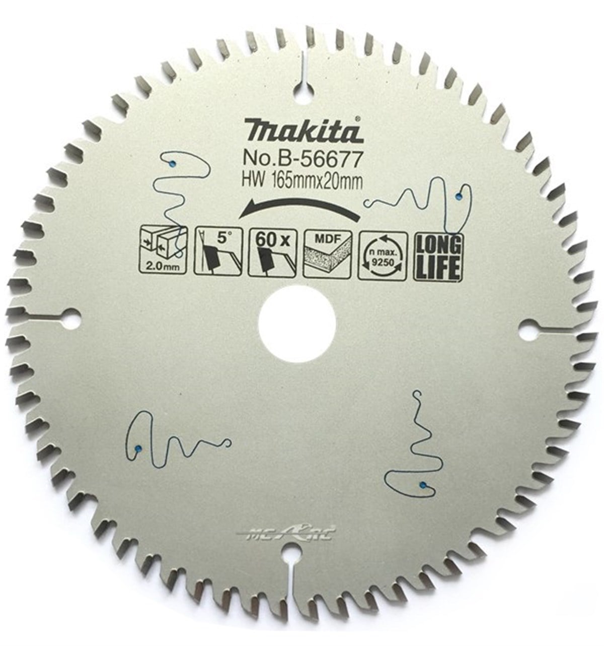 Ahşap Doğrama AksesuarlarıMakita Testere Daire MDF 60 Diş 165MM SP6000