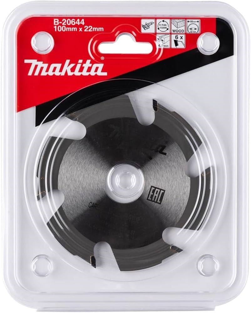 Ahşap Doğrama AksesuarlarıMakita Testere Daire Ahşap 6 Diş 100MM
