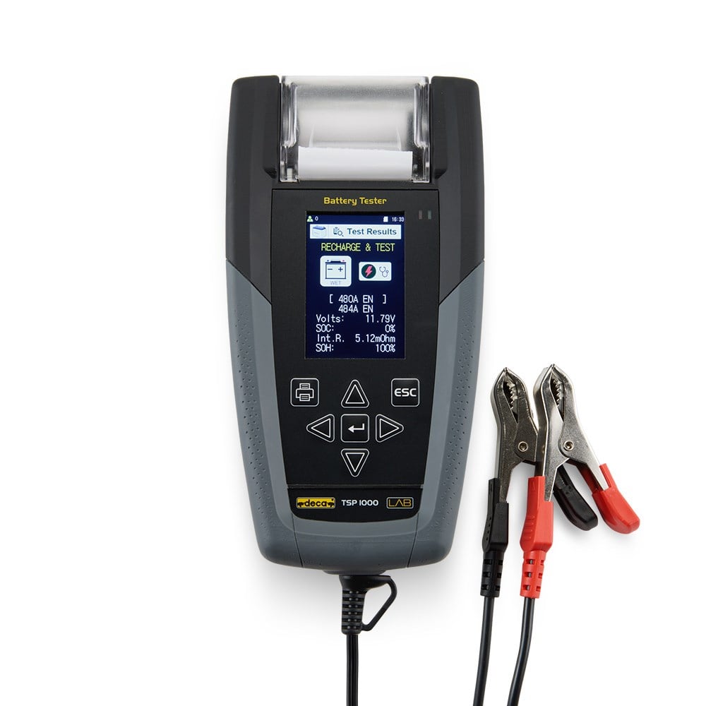 Akü Şarj/Takviye CihazlarıDeca TSP 1000 Prof. Akü Test Cihazı Yazıcılı 12V