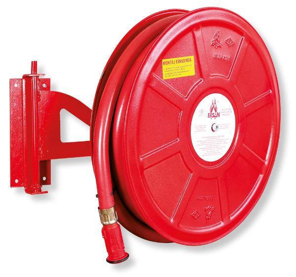 Bahçe SulamaYangın Hortumu Metal Makaralı Duvar Tip 1''-20 Metre