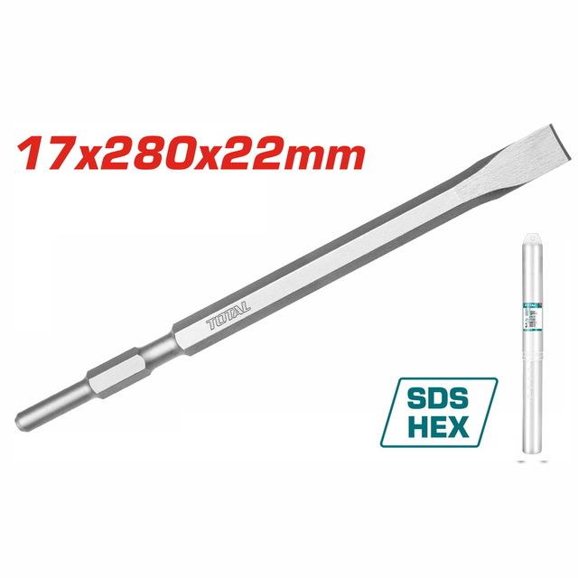 Beton/Seramik DelmeTotal Keski Yassı Uc SDS-HEX 17X280X22 MM