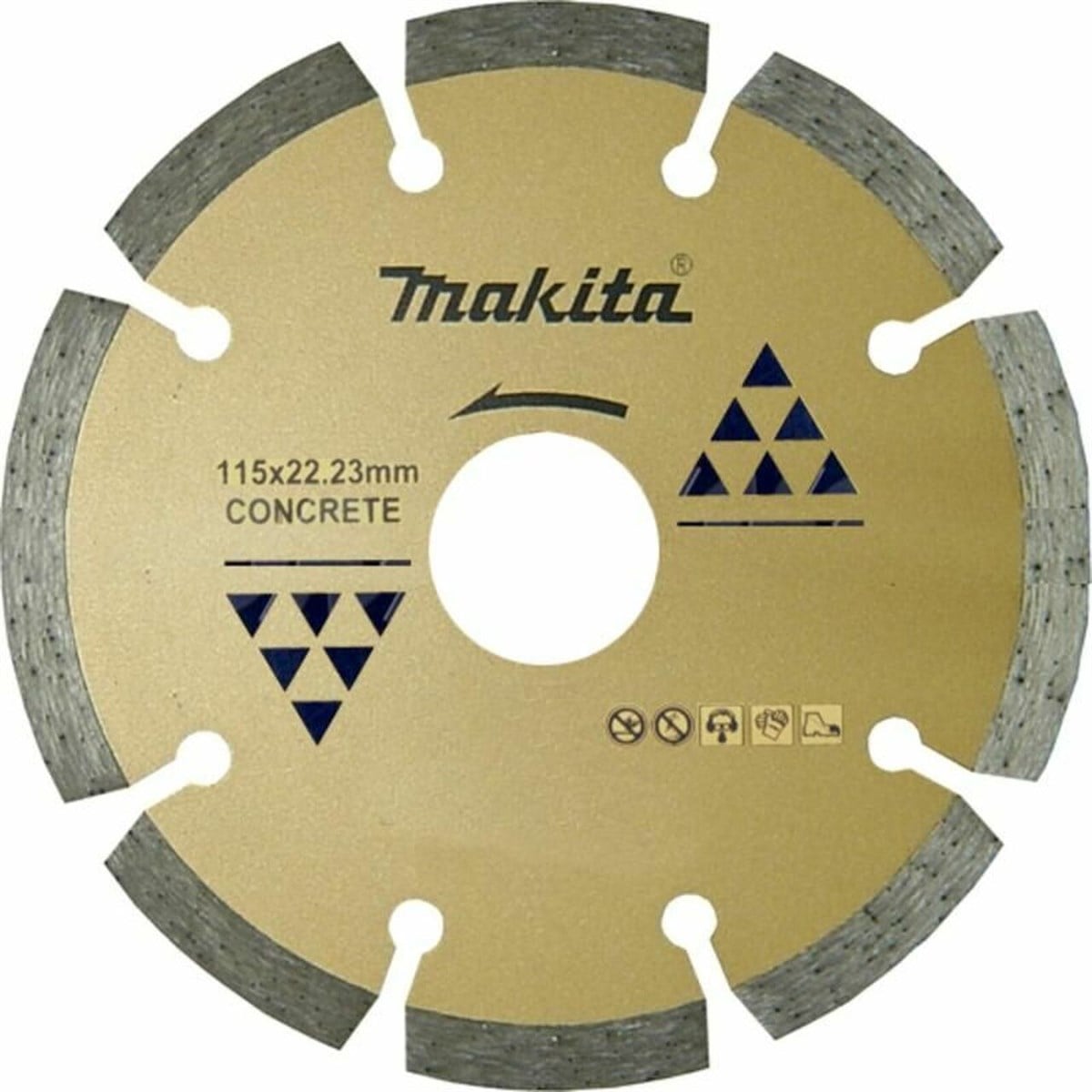 Beton/Seramik KesmeMakita Testere Elmas Beton Spiral 115MM