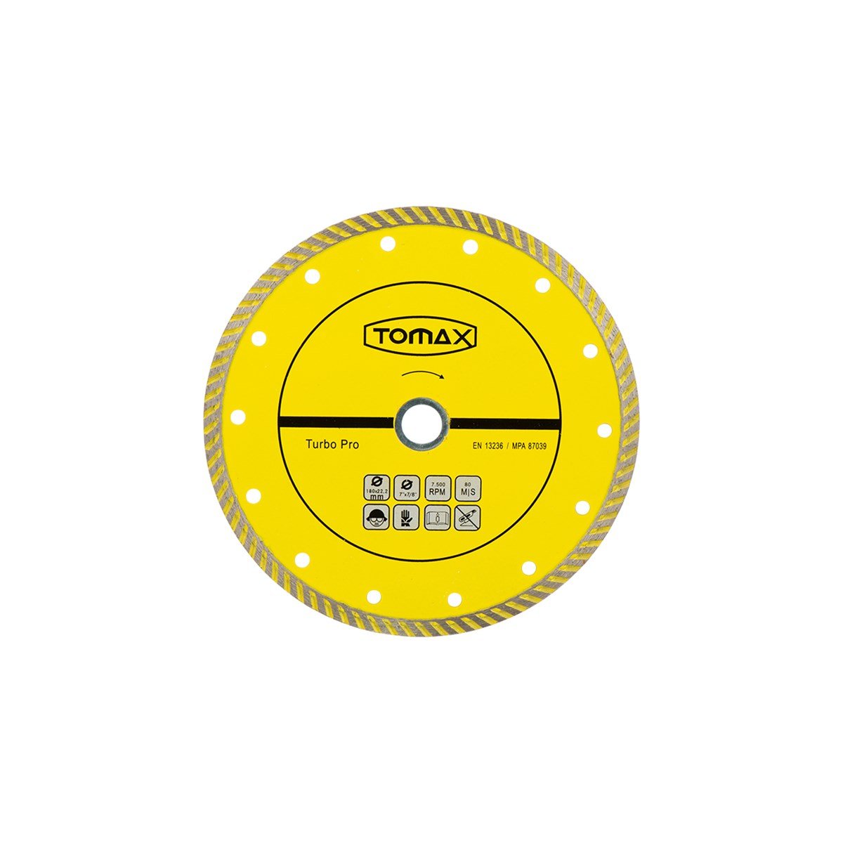 Beton/Seramik KesmeTomax Turbo Elmas Mermer/Granit Kesici 115X2.0X22