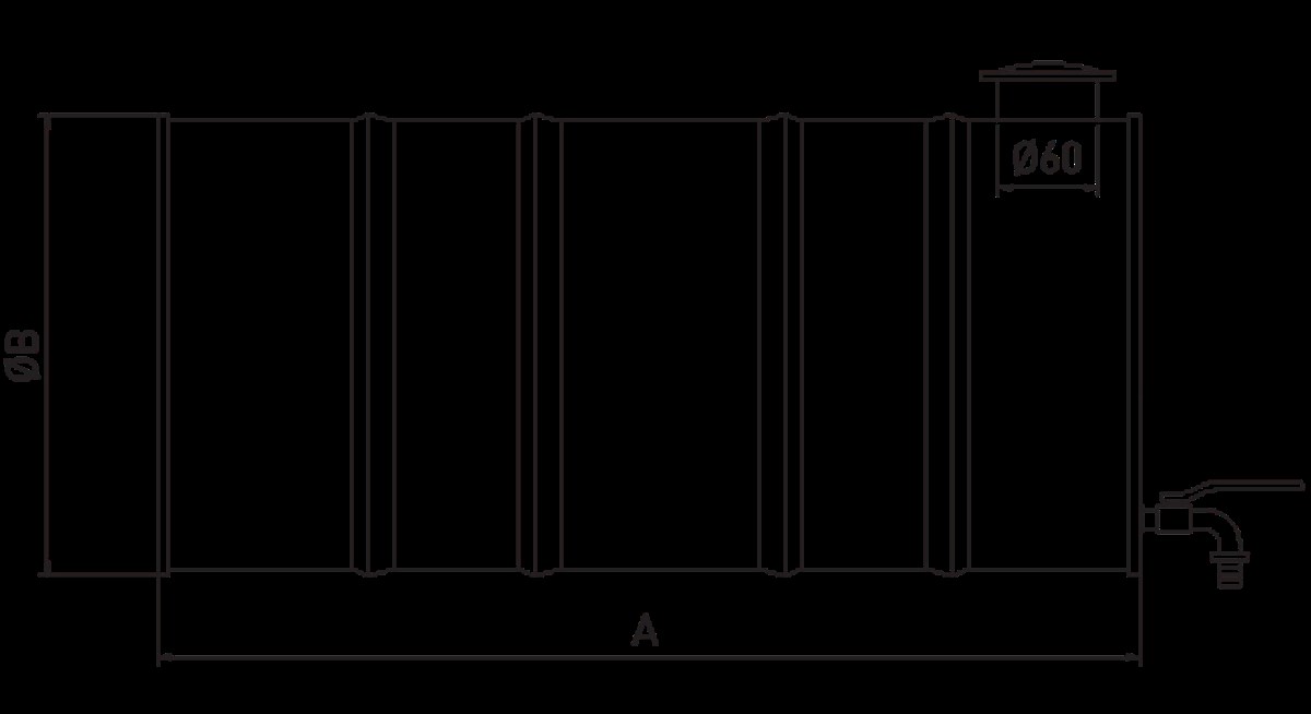 ÇekicilerÇayırova Su Tankı Galvanizli 28CMx60CM 35 Litre