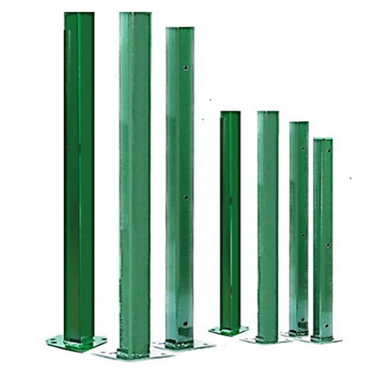 Çit ve BordürlerMax Çit Panel Direği Yeşil 50X50 2Klips+1Kapak