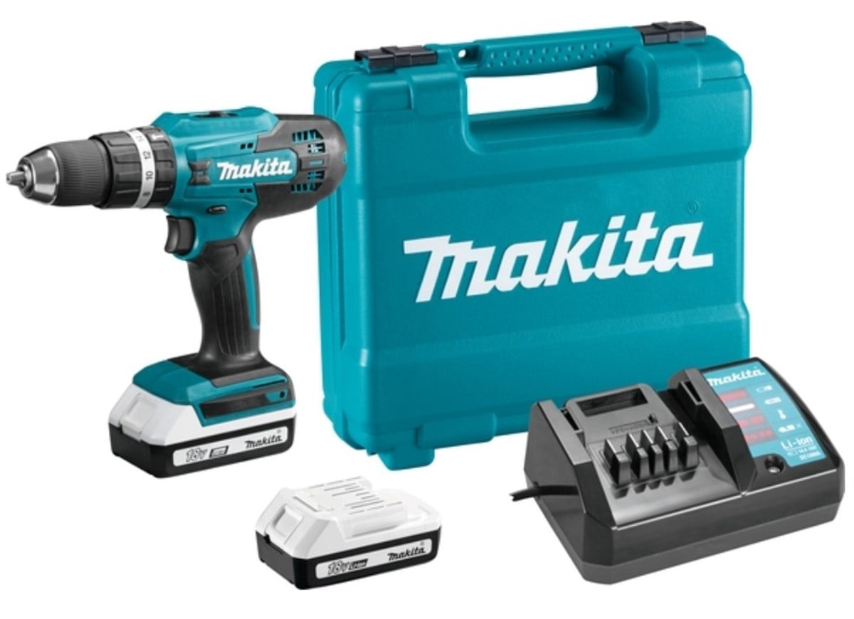 Darbeli MatkapMakita Matkap  Darbeli Akülü 18V 1.5AH Lityum (2Akü+Şarjer+Çanta)