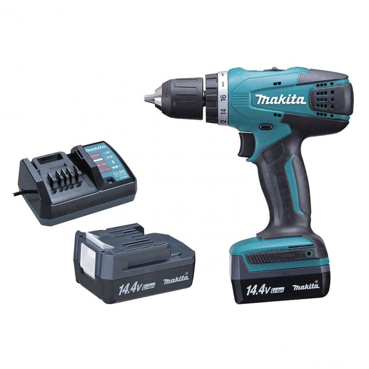 Darbesiz MatkapMakita Matkap Akülü  14.4V Lityum (2 Akü+Şarjer+Çanta)