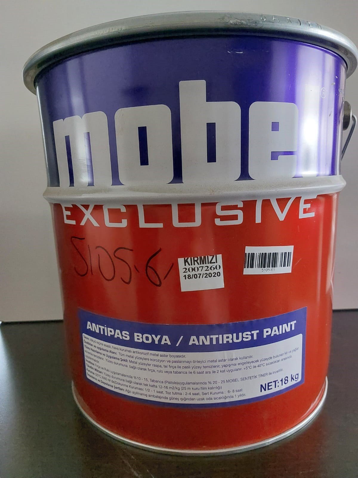 Demir BoyalarıMobel Antipas Boya 12KG(TNK)