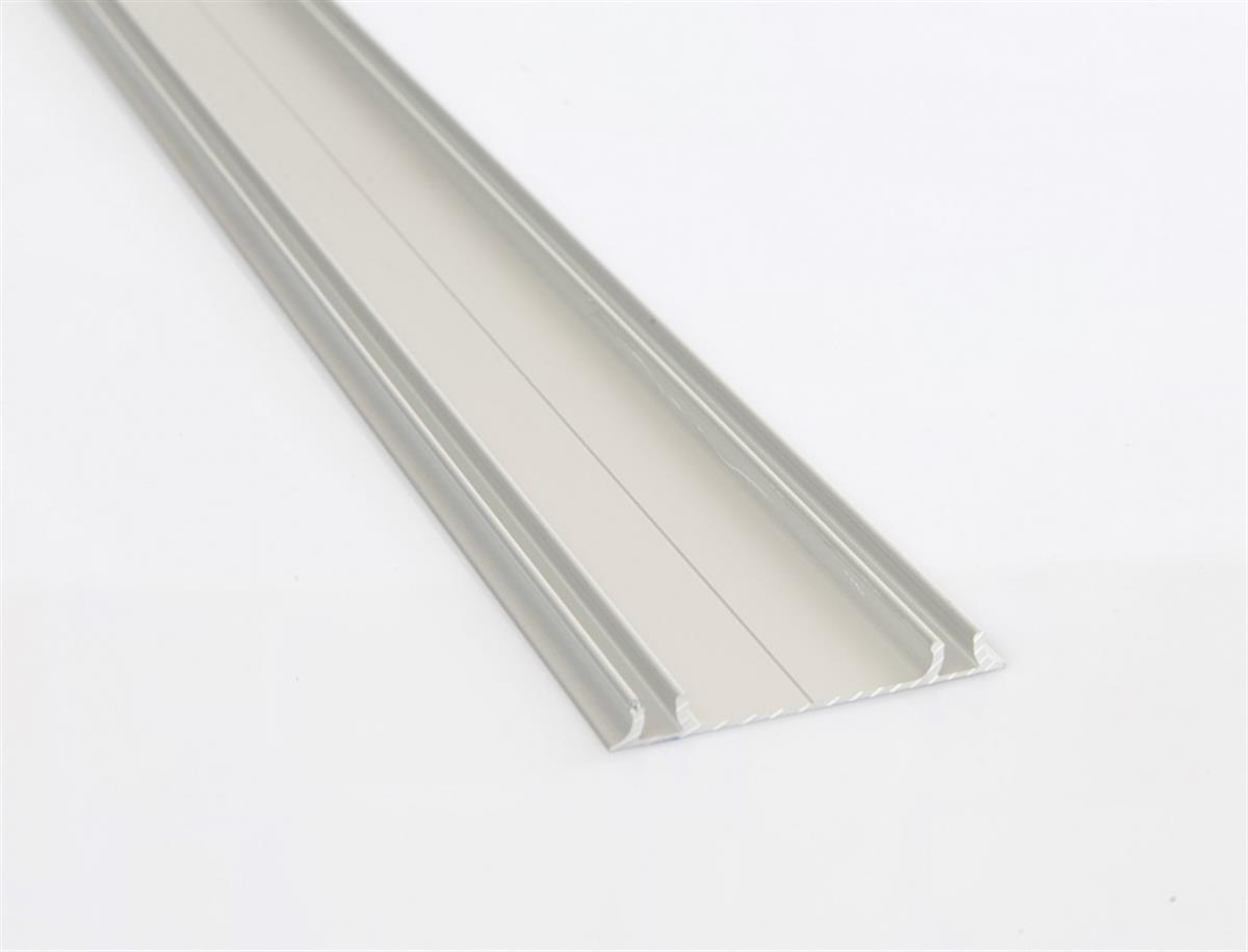Dolap AksamlarıAlbatur Sürme Kapak Alt Rayı Parlak Krom 3 Metre