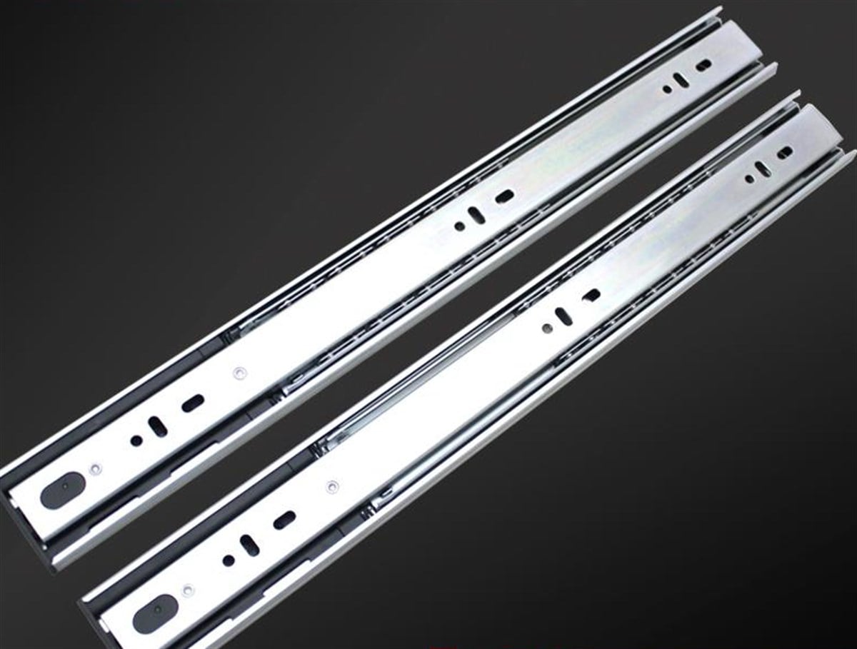 Dolap AksamlarıÇekmece Rayı Bilyeli Tam Açılım Frenli 45MM