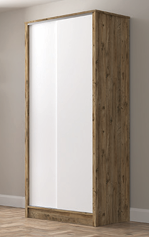 DolapHelen Gardırop Beyaz/Atlantıkcam 94CMx190CMx53CM