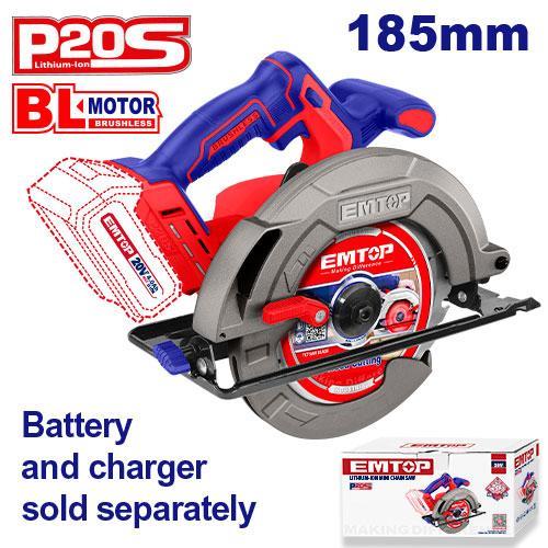 Elde TestereEmtop Akülü Testere Daire 185MM 20V 4800Rpm (Sadece Alet)