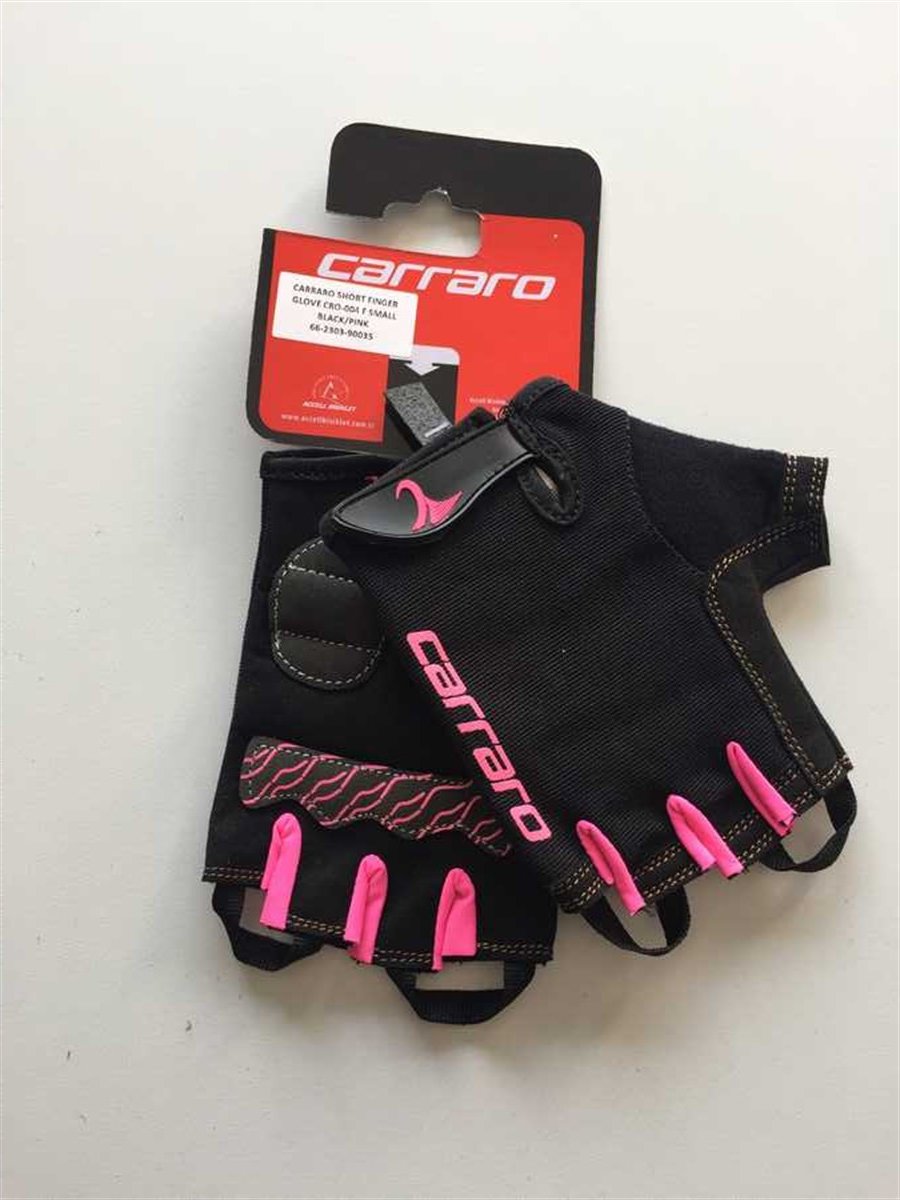 EldivenCarraro Kısa Parmak Eldiven Siyah Cro-004 F