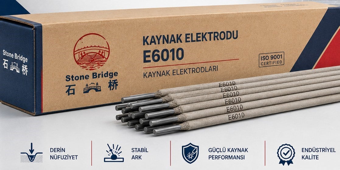 Elektrot/Tel/TozStone Bridge Kaynak Elektrodu Selilozik E6010 3.2MM