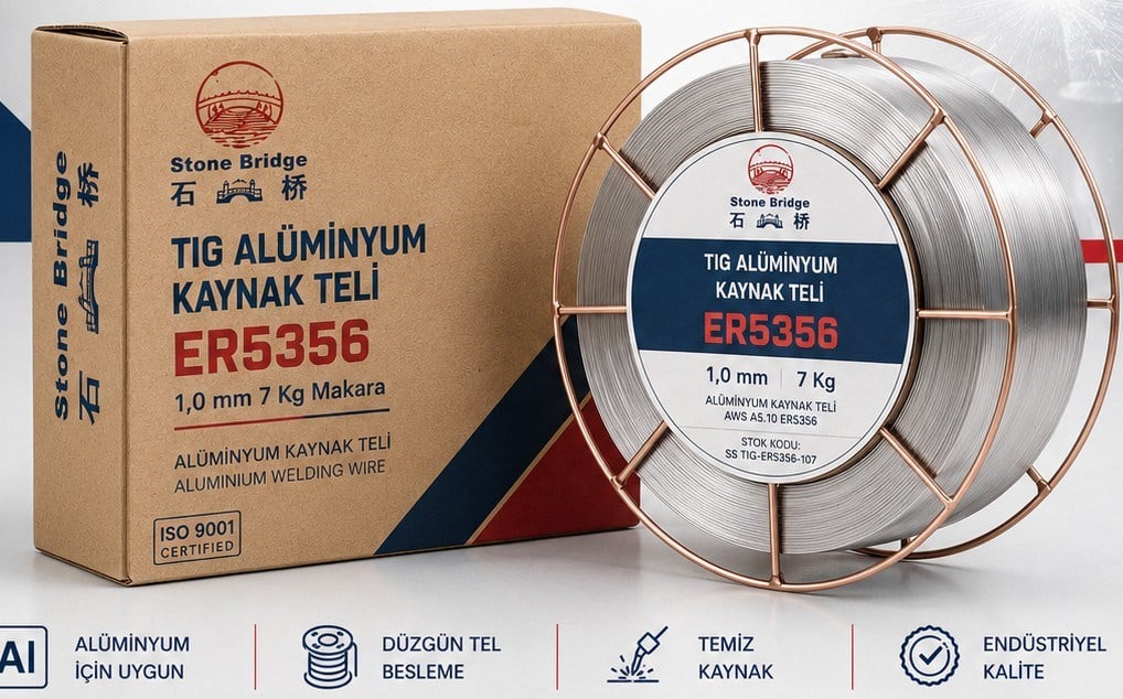 Elektrot/Tel/TozStone Bridge Tig Alüminyum Kaynak Teli ER5356 7KG Makara