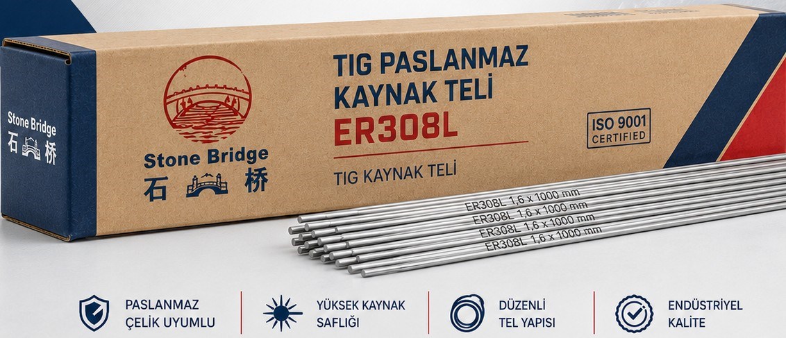 Elektrot/Tel/TozStone Bridge Tig Paslanmaz Kaynak Teli ER308L 1000MM