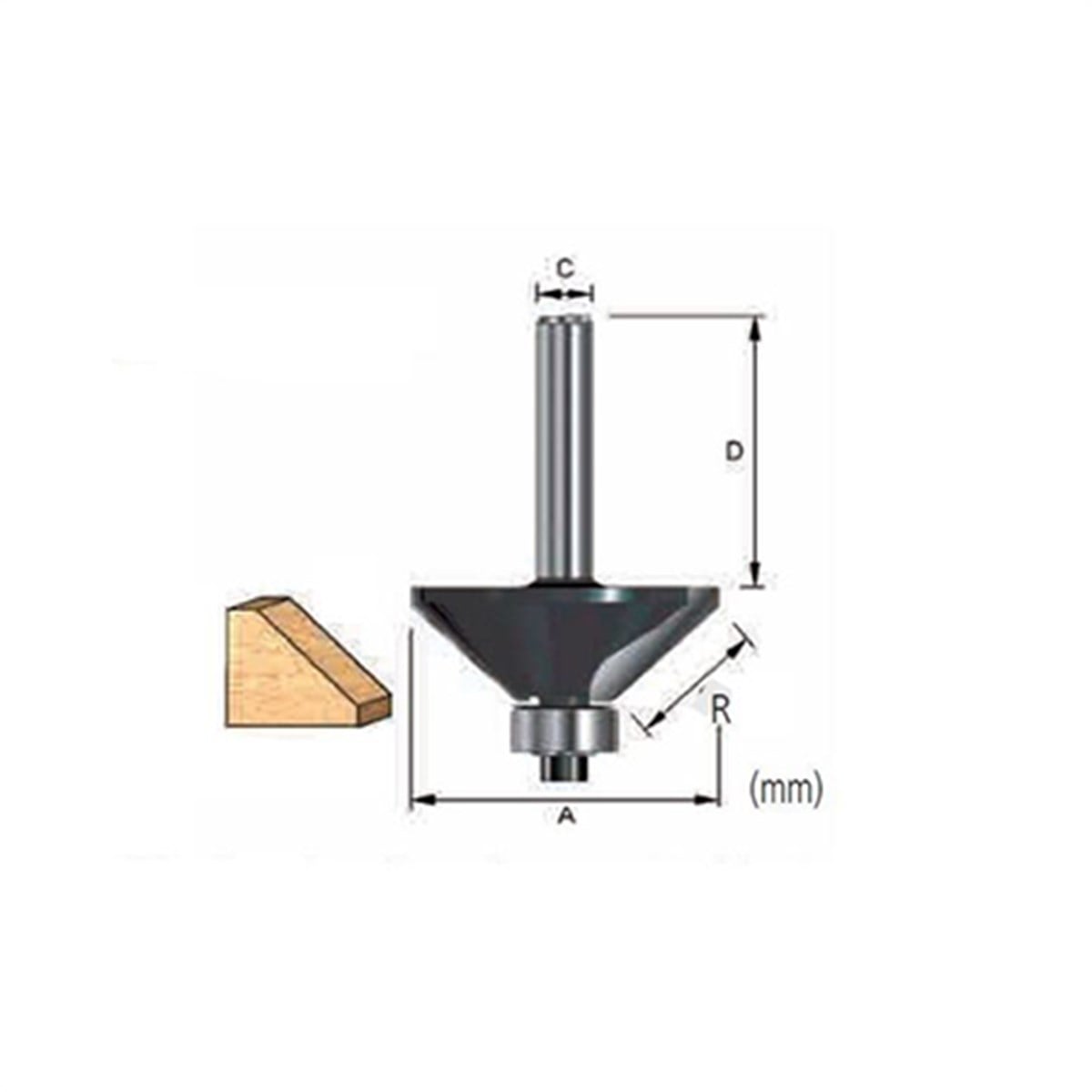 Freze UcuMakita  3601 B Chamfering Bit 30