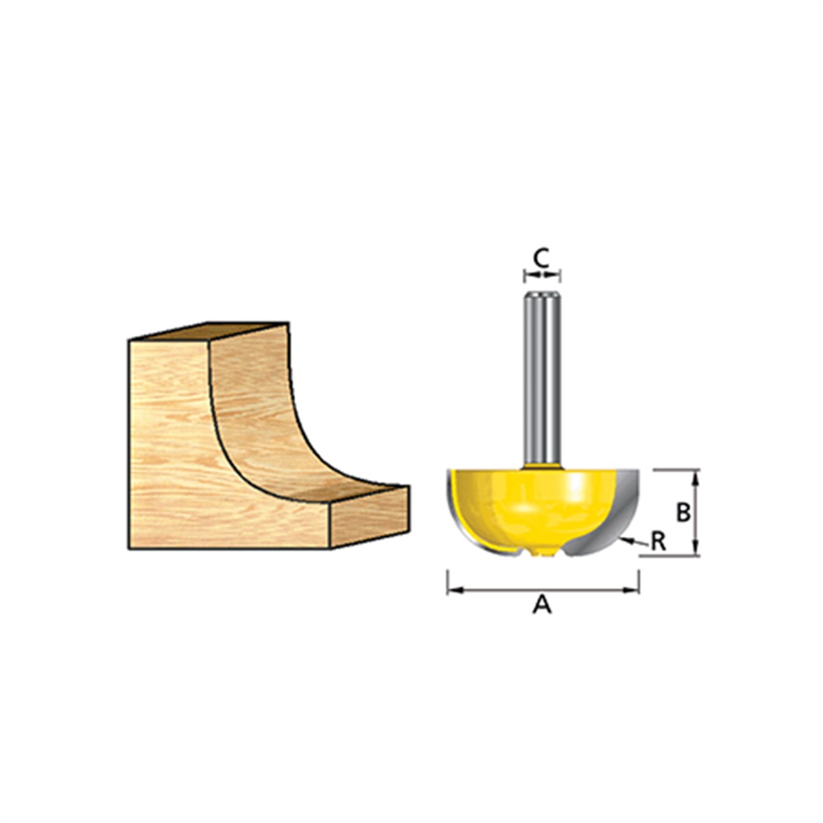 Freze UcuMakita  3601 B Cove Beading Bit 4R