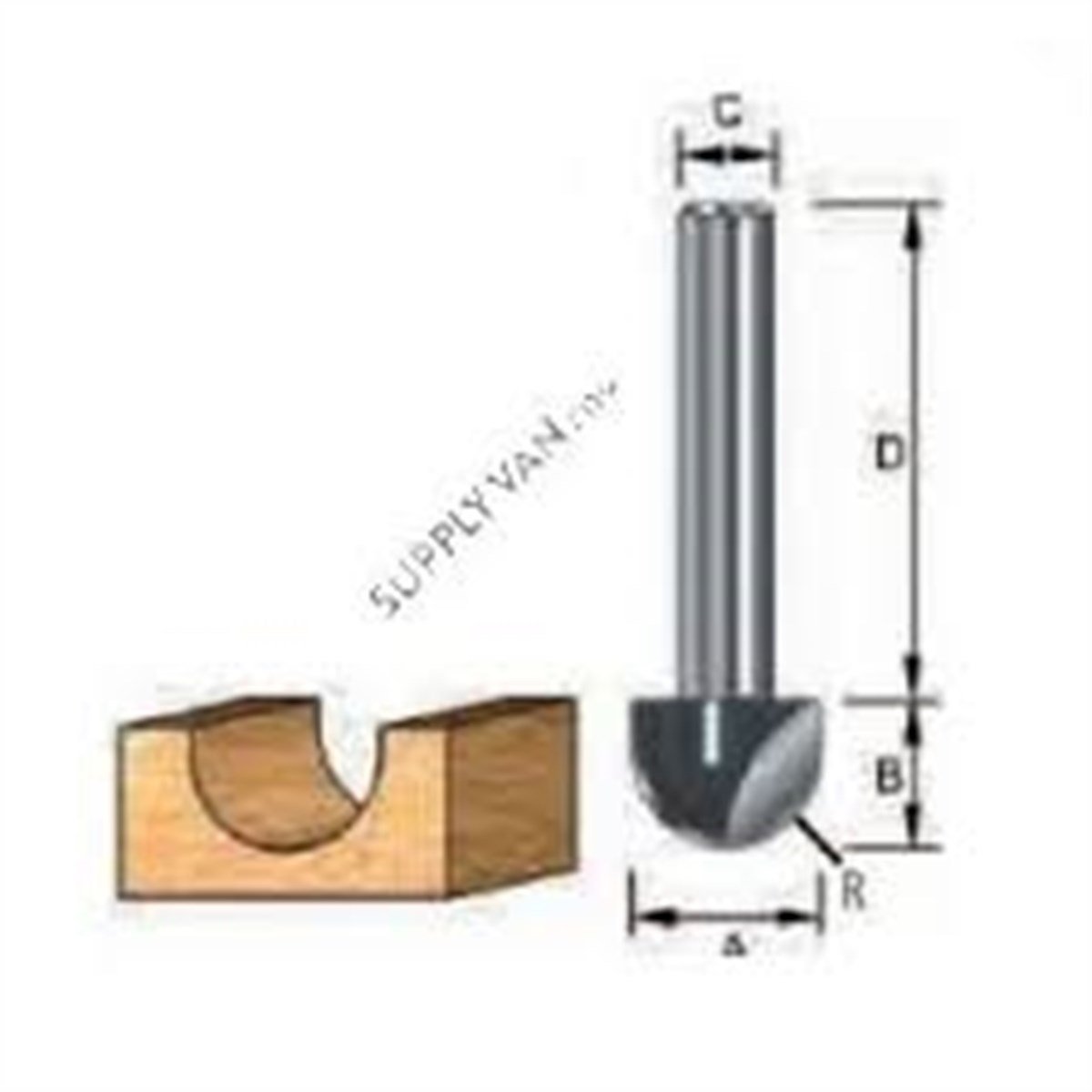 Freze UcuMakita Uç Freze Core Box Bit 219611