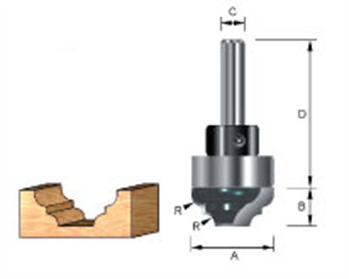 Freze UcuMakita Uç Freze Cove&Bead Set 221231