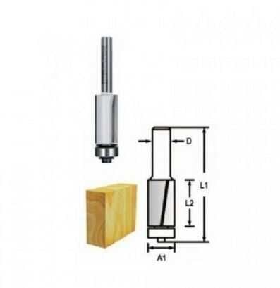 Freze UcuMakita Uç Freze Flush Trim Bit 3 FLUTE D12,7 L38 S1