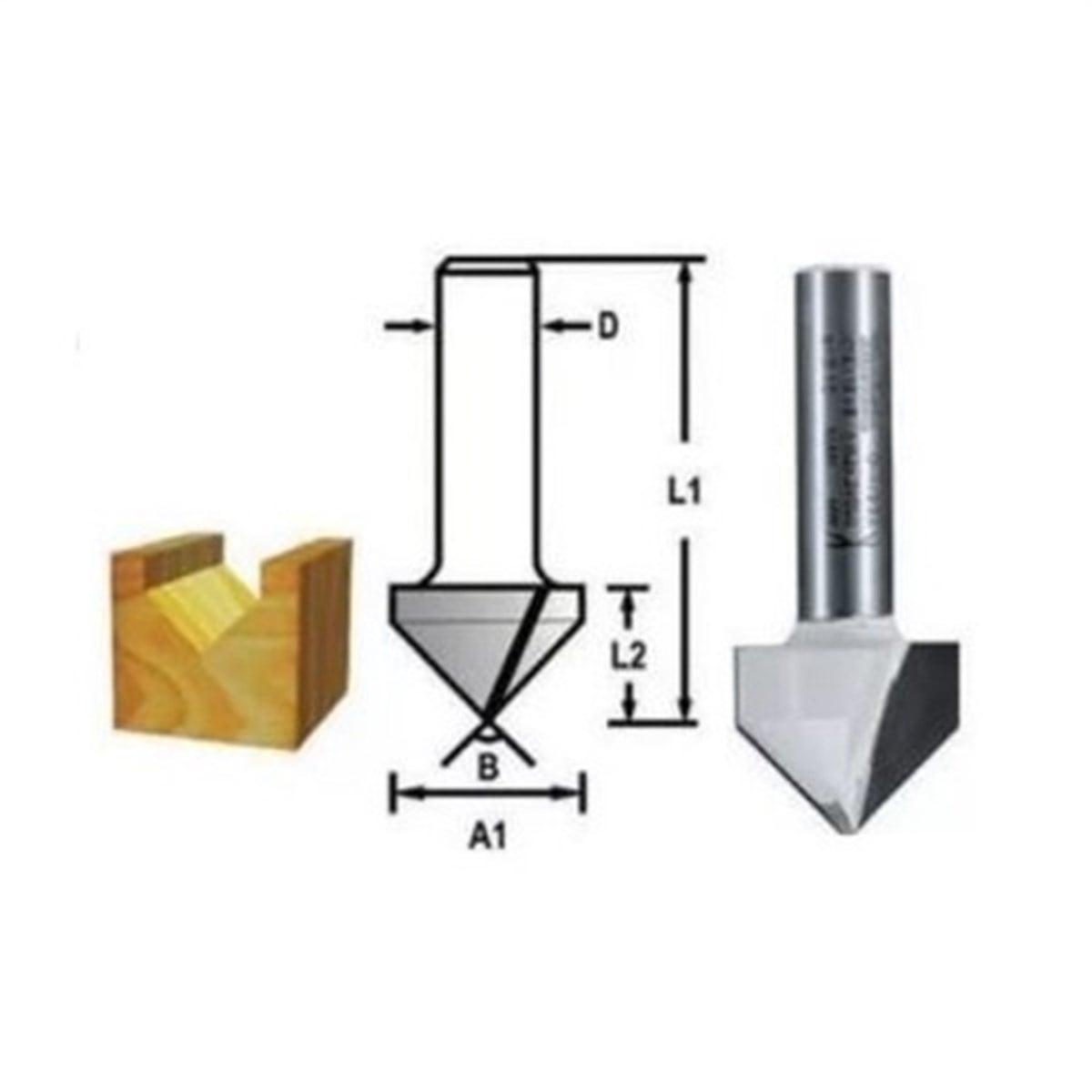 Freze UcuMakita Uç Freze V Groove Bit(60Dc)