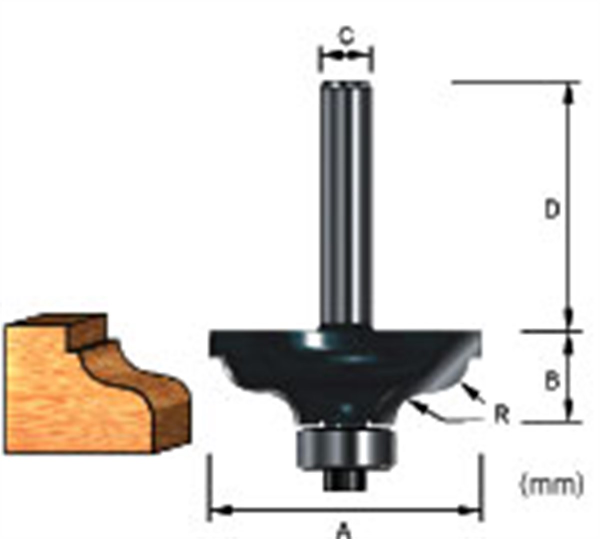 Freze UcuMakita Uç Freze Wavy Mold Bit 314811