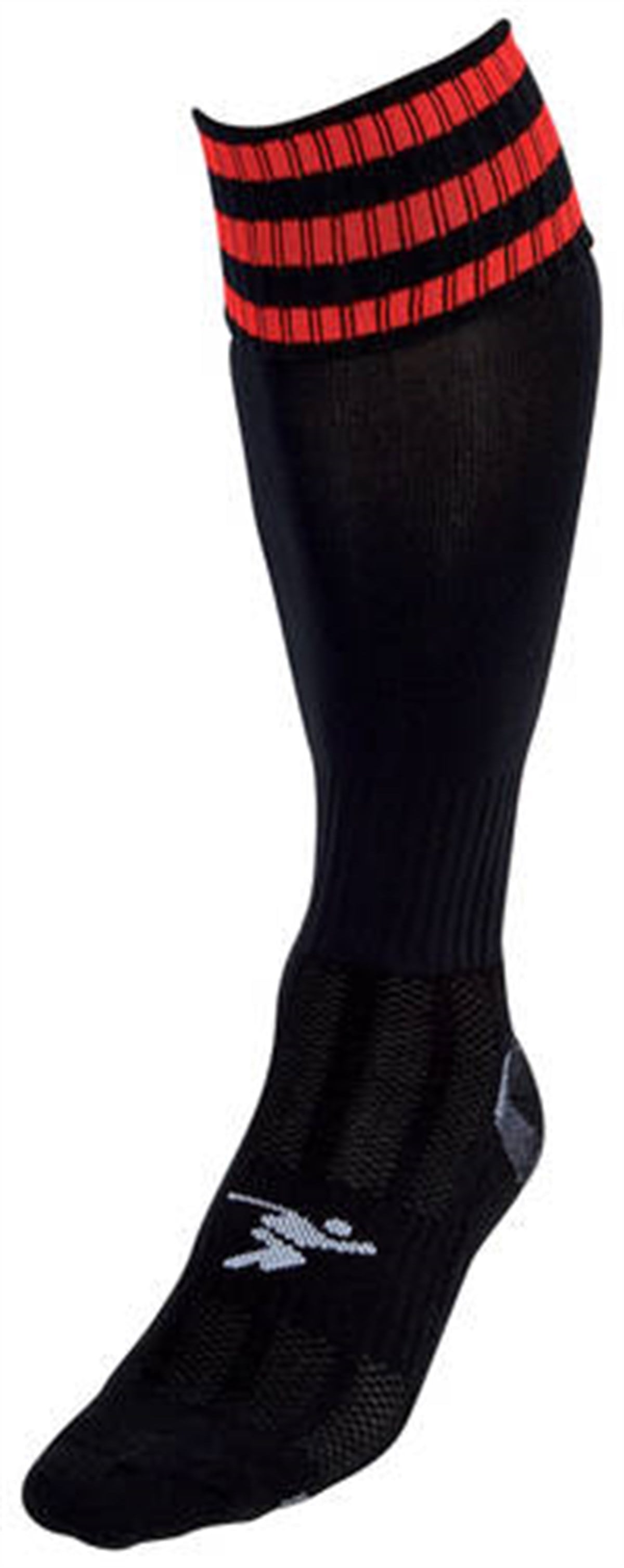 GiyimFutbol Çorap 3 Stripe Pro Genç Siyah/Kırmızı