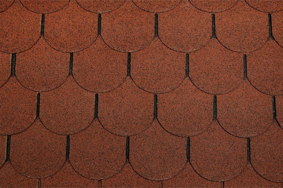 İzolasyonÇukurova  Shingle Yuvarlak Model Kırmızı Pk=2.61 M2