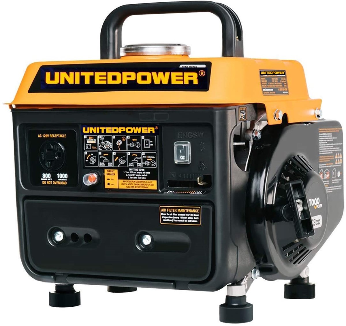 JeneratörlerUnited Power Jeneratör Çanta Tip  2.2HP/830W Benzinli