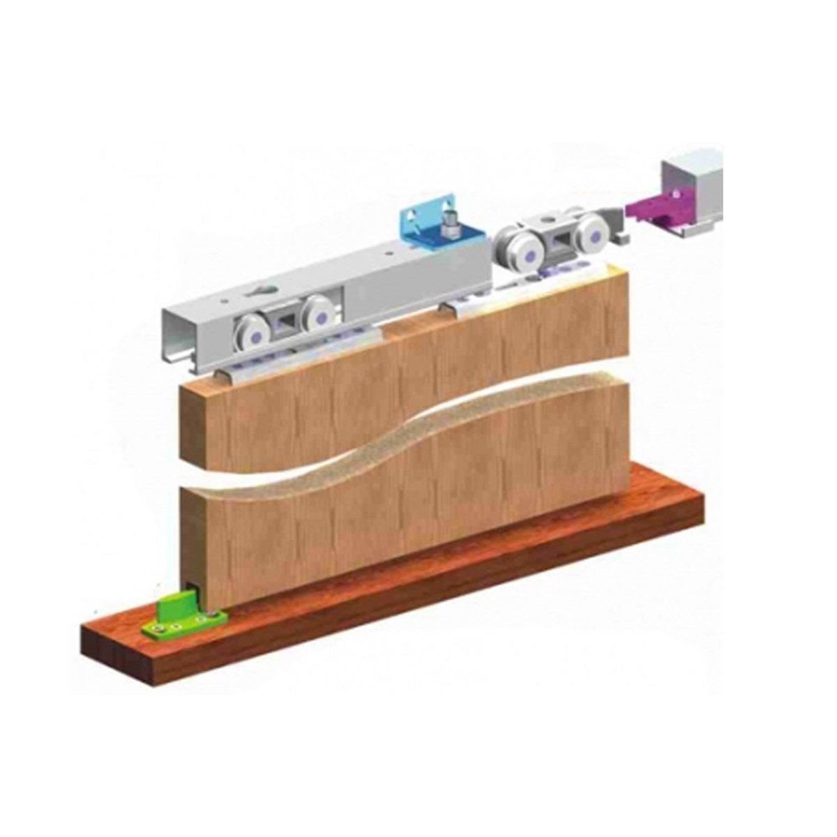 Kapı/Dolap AksamlarıMepa Sürme Kapı Rayı 2 M (Aksam Dahil)  SKS51+AL-51R