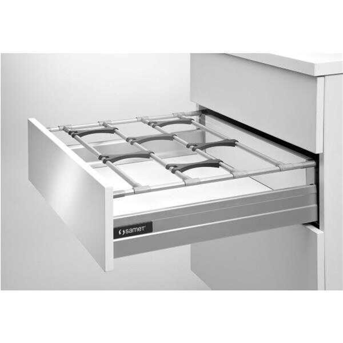 Kapı/Dolap AksamlarıSamet Şişe Tutucu Bordür Gri