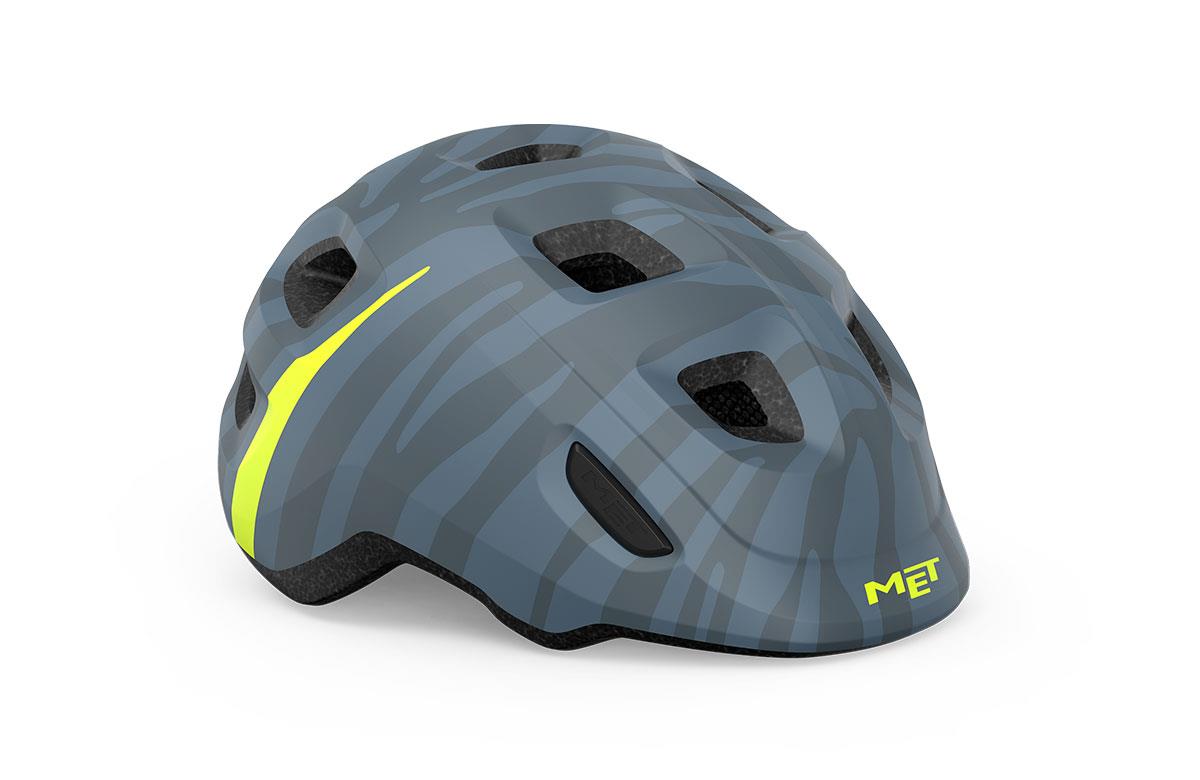 KaskMet Kask Hooray Mavi Zebra | Parlak