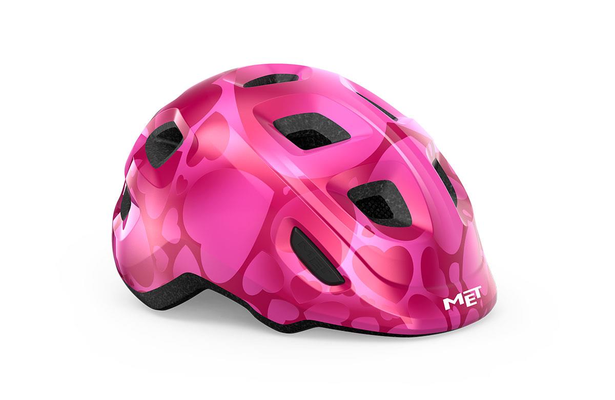 KaskMet Kask Hooray Pembe Kalp | Parlak