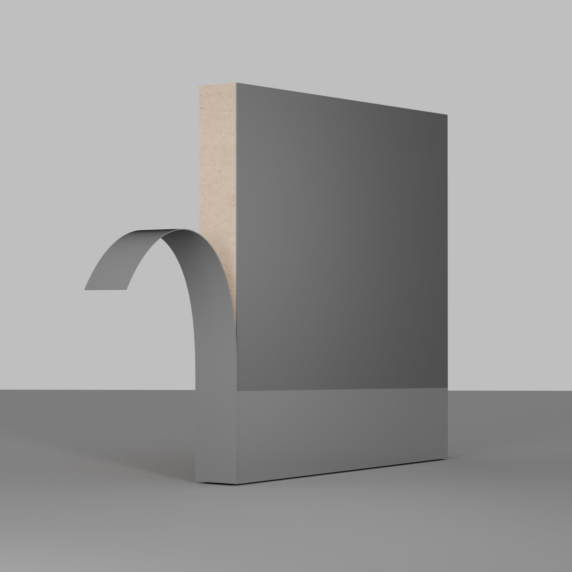 Kenar BantlarıPVC Kenar Bandı Highgloss 0.80X22MM Krom Gri (1MT fiyatı)