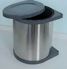 Kiler SistemiTezgah Altı Çöp Kovası 14 Litre Krom