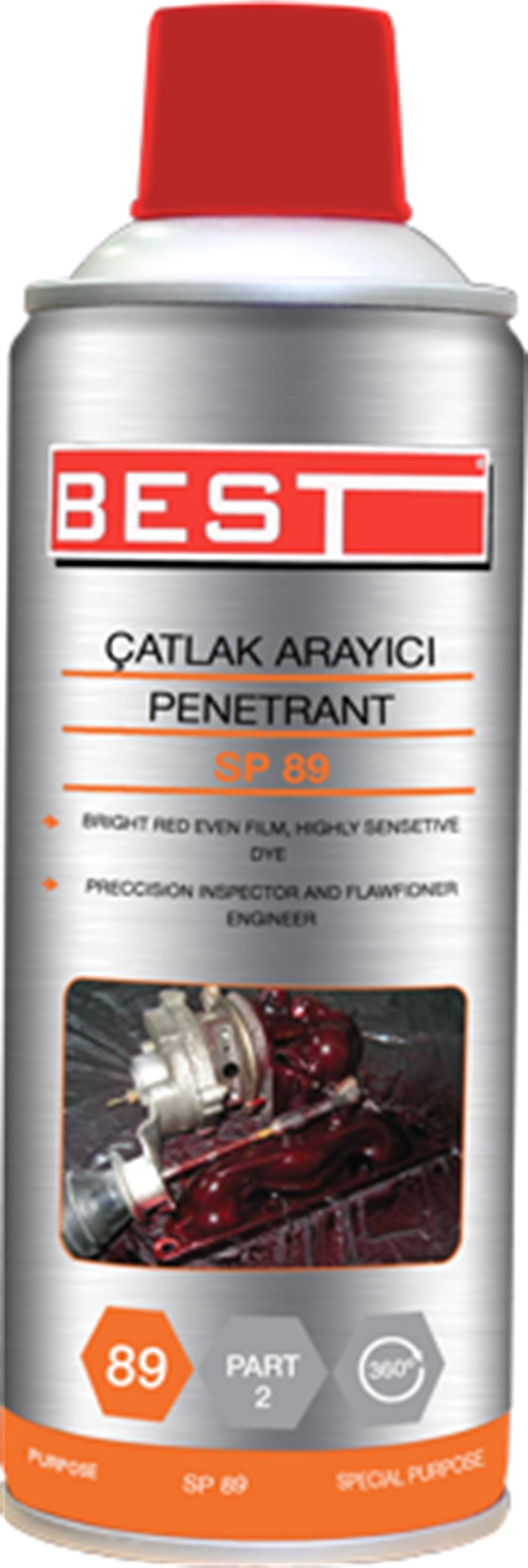 Kimyasal SpreylerBest Sprey Çatlak Arayıcı Penentrant SP-89