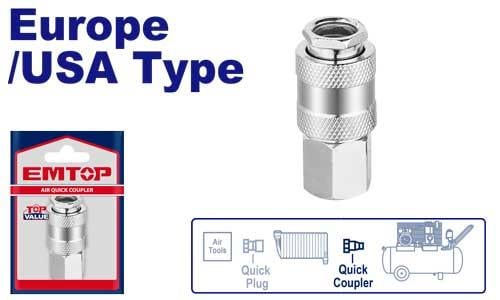 Kompresör AksesuarlarıEmtop Rektus Dişi 1/4